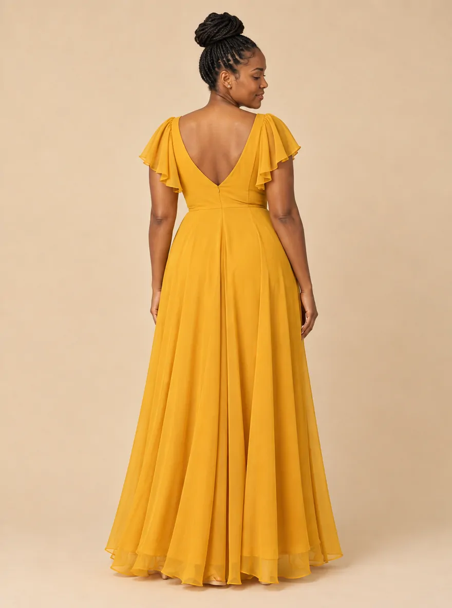 Dune Twist-Front Maxi Dress, back view