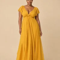 Dune Twist-Front Maxi Dress, front view