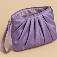 Fan Fold Wristlet · Wisteria, close-up of the detail