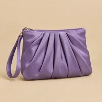 Fan Fold Wristlet · Wisteria, studio photo