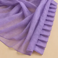 Organza Fold Stole · Wisteria, close-up of the detail