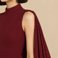 Registry Cape Column Maxi Dress, close-up of the detail